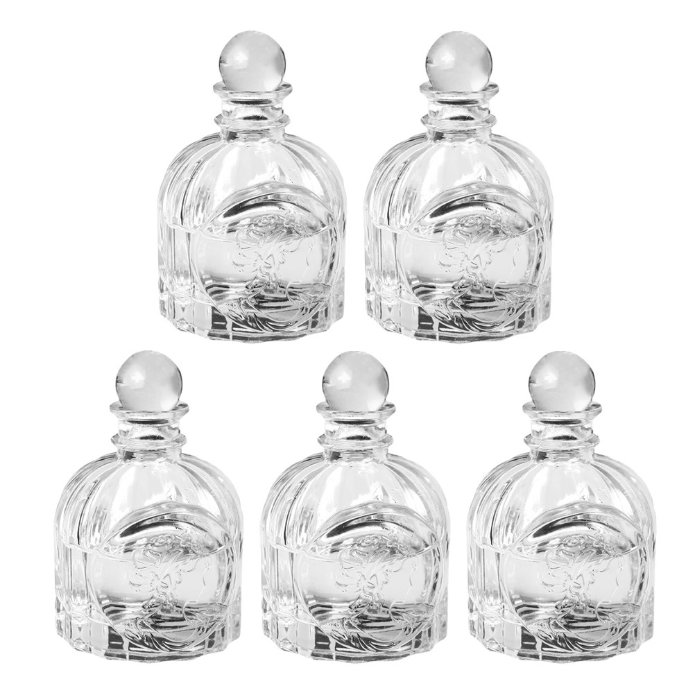 Home Fragrance Diffusers - 5 takım koku şişeleri şeffaf fransız