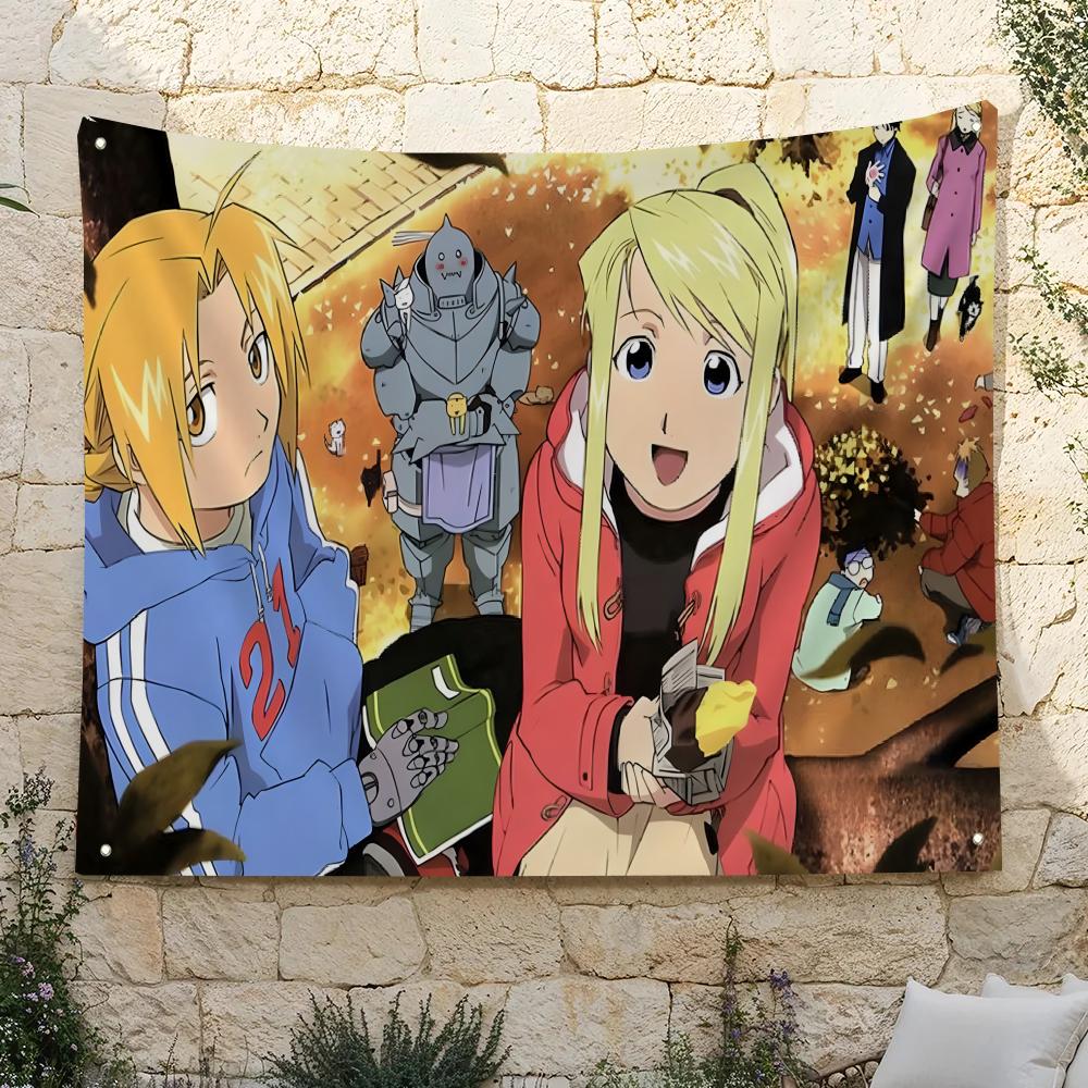 Home Garden Alchemist - F-Fullmetal Alchemist Bayrakları Ev Bahçesi ve