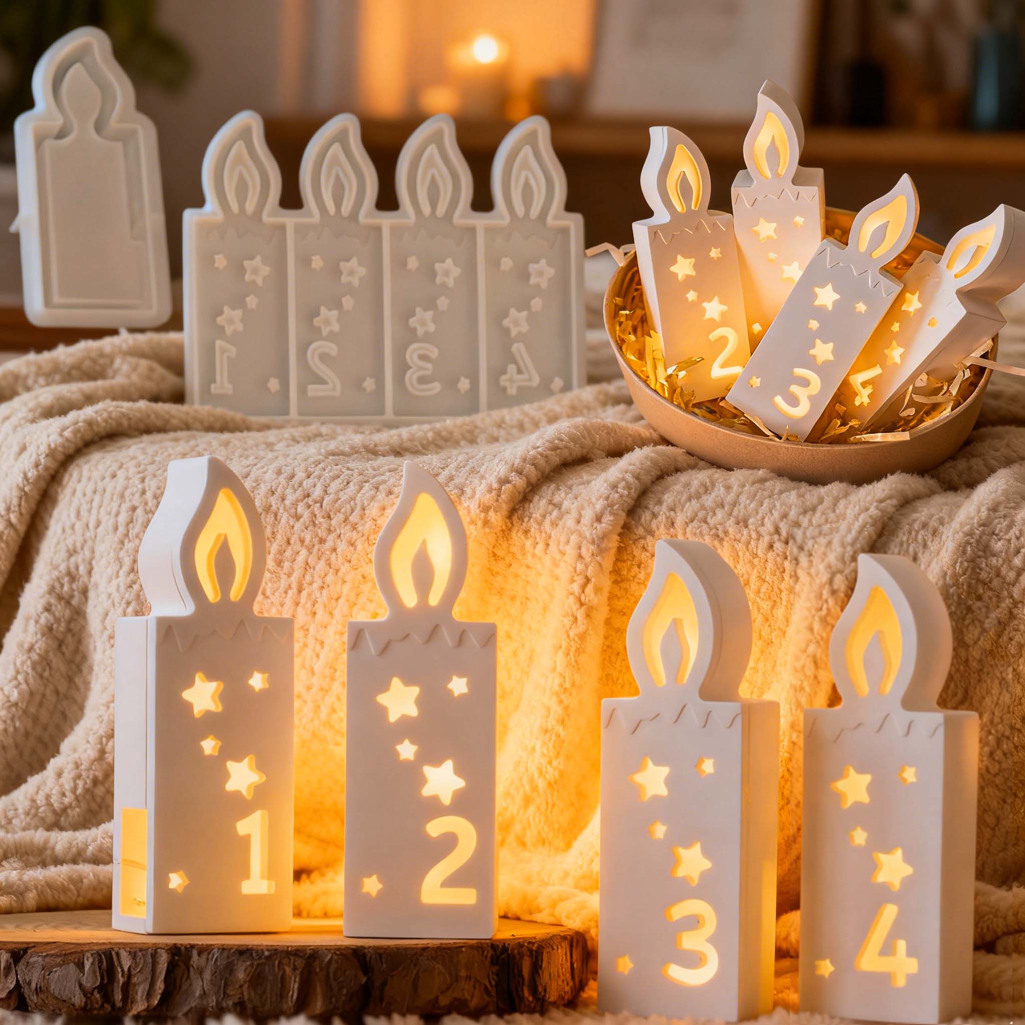 Home Fragrance Rituals - 1,2,3,4 Numaralı Ortam Işığı Kalıbı DIY