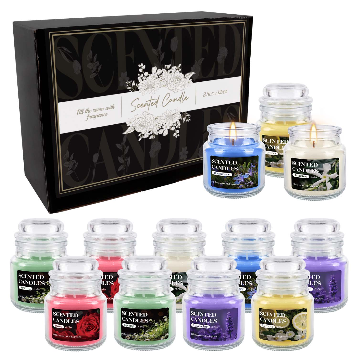 Home Fragrance Options - 12 adet döner şişe kapağı şeklinde