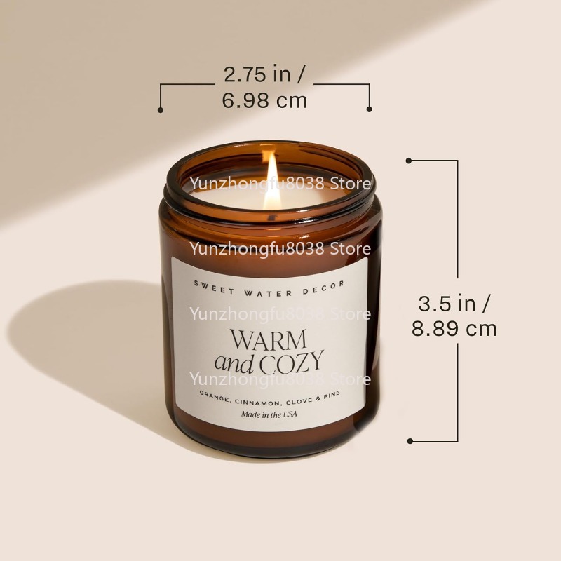 Ev Dekorasyonu için Sıcak Baha - Amber Jar Candle incelemesi ve fiyatı