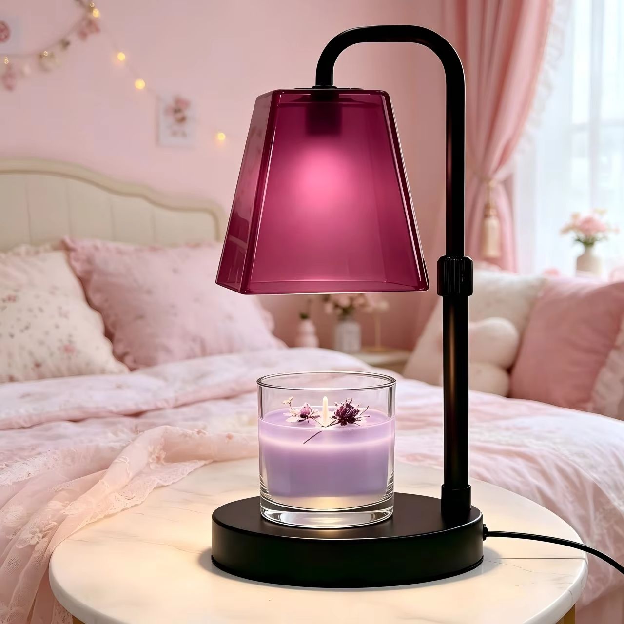 Gül Kırmızısı Cam Mum Isıtıcı  - Home Fragrance No 4 incelemesi ve fiyatı