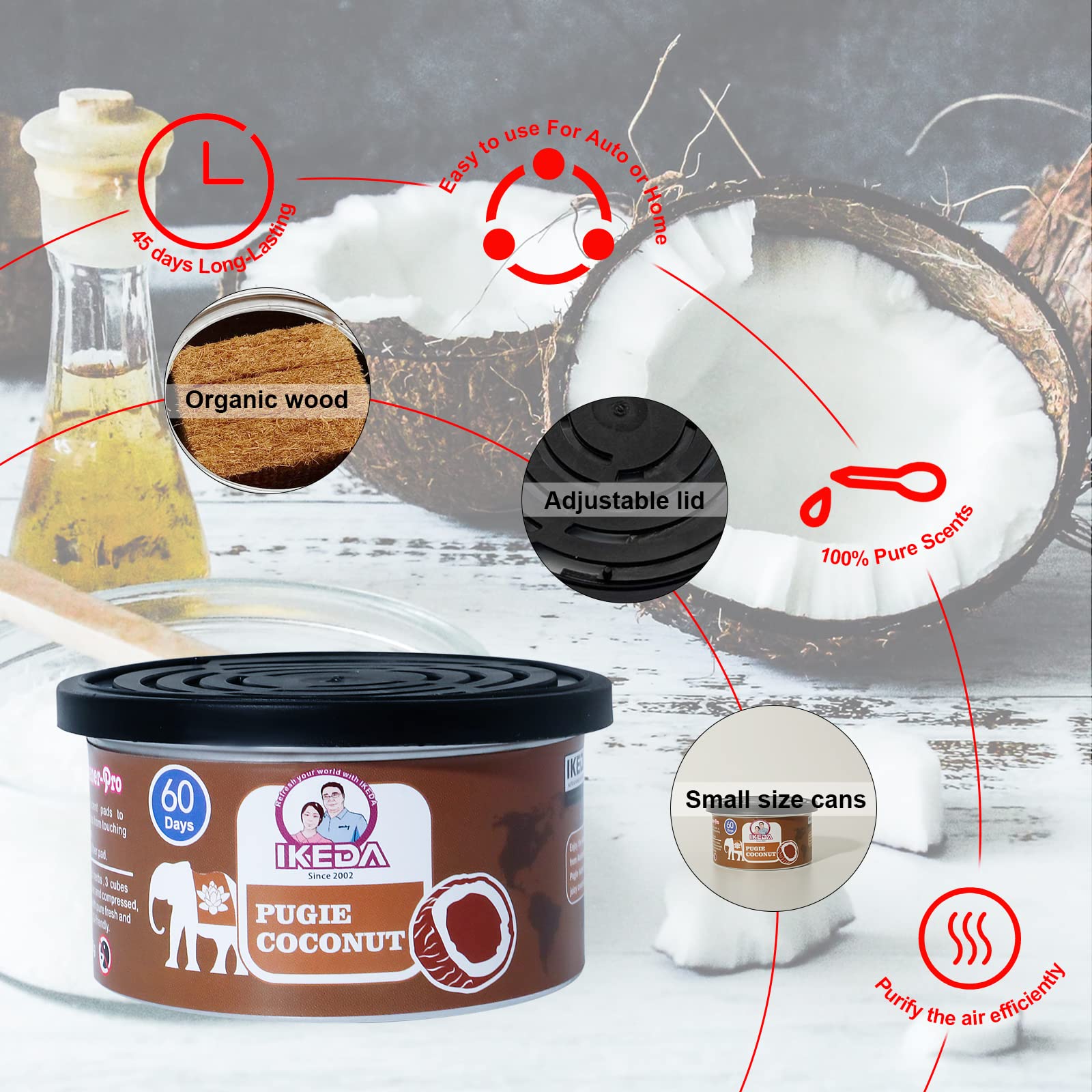 Araba Kokusu: Hindistan Cevizi - Home Fragrance No 4 incelemesi ve fiyatı