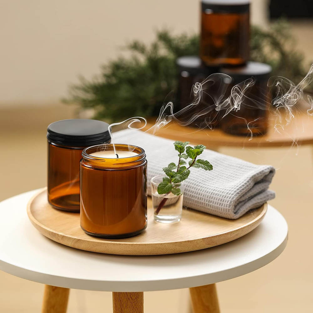 8oz Amber Cam Kavanozlar Siyah - Amber Jar Candle incelemesi ve fiyatı