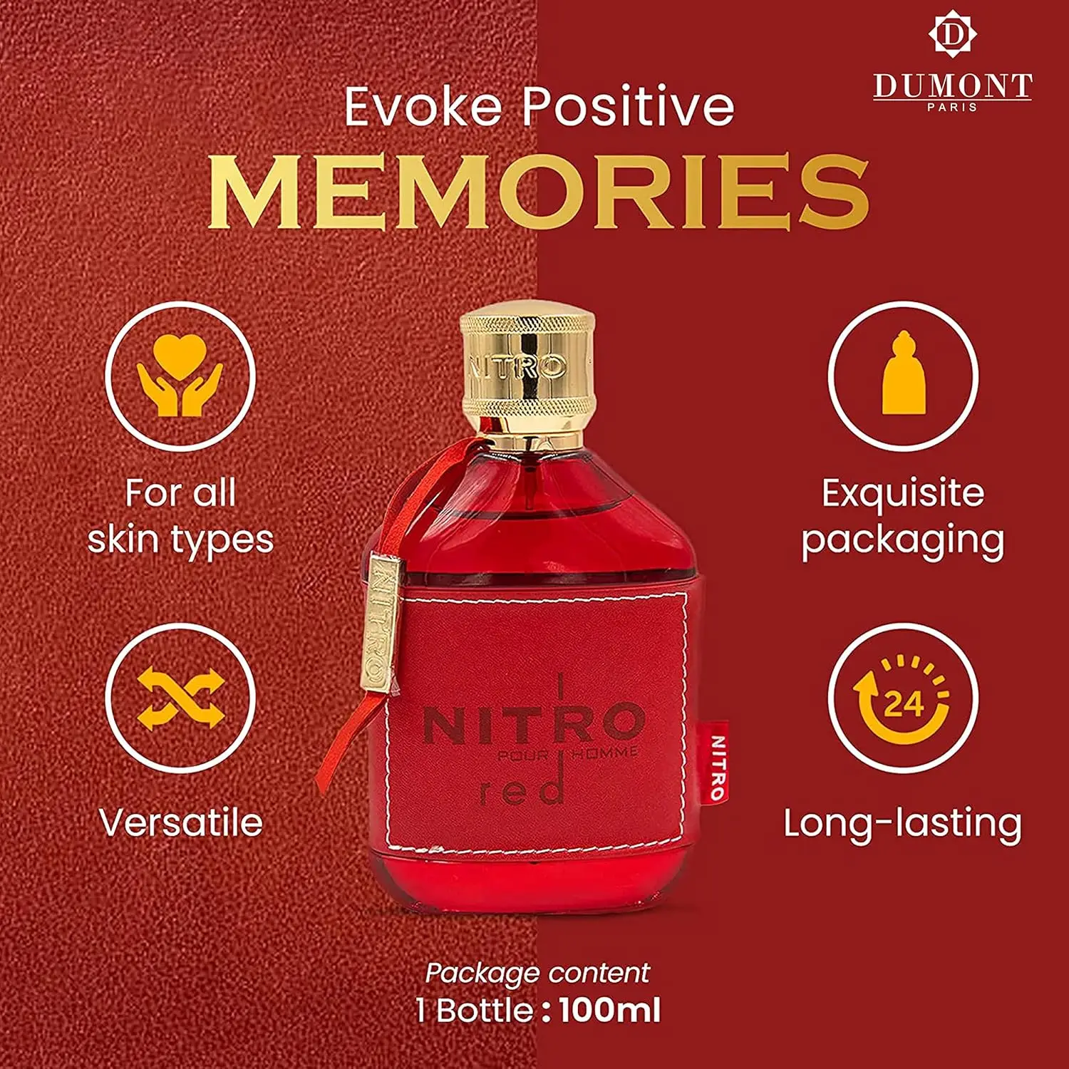 Dumont Nitro Red Intense 100ml - Home Fragrance Red Wine incelemesi ve fiyatı